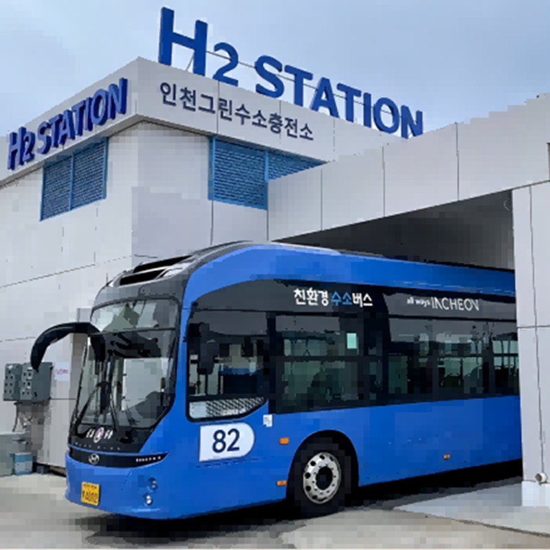 Rząd Korei Południowej zaprezentował swój pierwszy autobus napędzany wodorem w ramach planu czystej energii